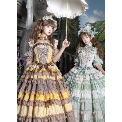 Classical Puppets Gateau de Antoinette Honey Layer Cake And Green Pea Corset Top and Skirt(Limited Pre-Order/2 Colours/Full Payment Without Shipping)